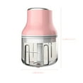 thumbnail image 3 of LSLJS Electric Mini Garlic Chopper Garlic Masher, Garlic Press Mincer Pepper Chili Vegetable Meat Grinder, Food Processor Mincer Mixer 250ML, Mashed Garlic Machine, 3 of 9