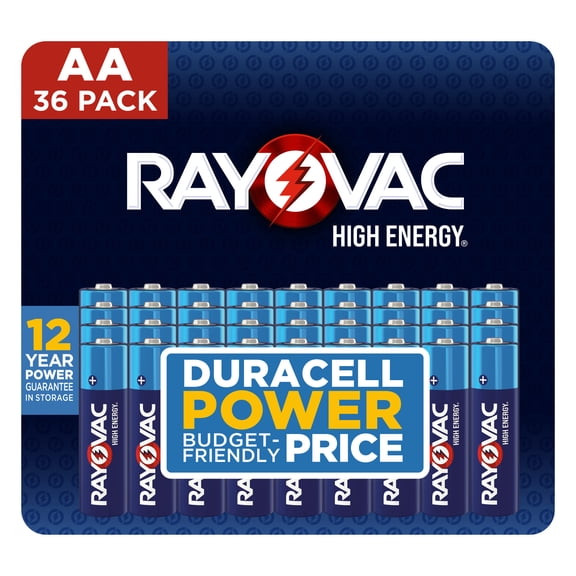 Rayovac High Energy AA Batteries (36 Pack), Double A Batteries