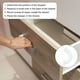thumbnail image 5 of Paradas de cajón, tapones de cajón de plástico PVC, tapón antideslizante semicurvado claro con tornillos, 20, 5 of 6