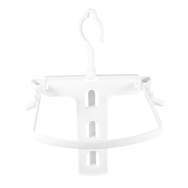 GARVALON 2Pcs Foldable Plastic Clothes Hangers Stretchable Hoodie Drying Rack White