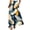 Black, variant on Swanpen Women's Summer Print Wide Leg Palazzo Pants Elastic Drawstring Waist Flowy Loose Fit Casual Long Trousers with Side Pockets