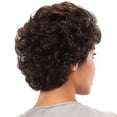 thumbnail image 3 of Baohd Easy To Wear Short Curly Wavy Blonde Wig For Wide Applications Suitable For Any Skin Color Short Wig dark brown 1Set, 3 of 6