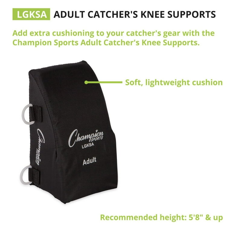 Champion Sports Adult Catcher's Knee Supports 