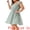 Green, variant on DARING DIVA Plus Size Square Neck Ruffle Short Sleeve Midi Dress 1X Green