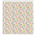thumbnail image 3 of Spring Shower Curtain, Botanical Garden with Various Plants in Full Blossom Freshness of the Nature Theme, Fabric Bathroom Set with Hooks, 69W X 84L Inches Extra Long, Multicolor, by Ambesonne, 3 of 3