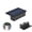 Black-B, variant on YFGEFTR Solar Fence Lights, Solar Lights Outdoor Waterproof, Waterproof IP65, for Outside, Backyard, Railing, Step, Patio,Wall and Home Improvement