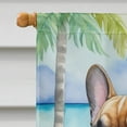 thumbnail image 3 of French Bulldog Luau House Flag, 3 of 5