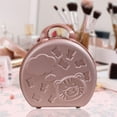 thumbnail image 3 of Estuche rígido para cosméticos de 14 pulgadas, pequeño soporte para brochas de maquillaje de viaje. Oro rosa, 3 of 7