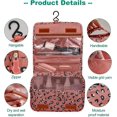 thumbnail image 3 of Hanging Toiletry Bag, Waterproof Traveling Toiletries Bag Portable Travel Makeup Pouch Multifunction Travel Bathroom Bag Organizer with Hook, 3 of 6