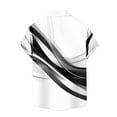 thumbnail image 4 of Men's Lightweight Short Sleeve Button-Down Shirt with Turn-Down Collar, Flowing Casual Print Top for Summer Outdoor Wear, 4 of 4
