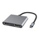 thumbnail image 2 of Adaptador multipuerto USB espacio portátil de aluminio con doble 4K puertos USB 3,0 87W PD para portátiles 2 en 1 CUTICAT adaptador de computadora, 2 of 8