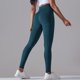 thumbnail image 1 of Pantalones de yoga de cintura alta con estampado de cara sonriente de color sólido y sin costuras, mallas deportivas para correr y fitness, 1 of 6