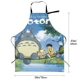 thumbnail image 5 of Totoro Kitchen Cooking Aprons, Adjustable Bib Soft Chef Apron with 2 Pockets for Men Women, 5 of 8