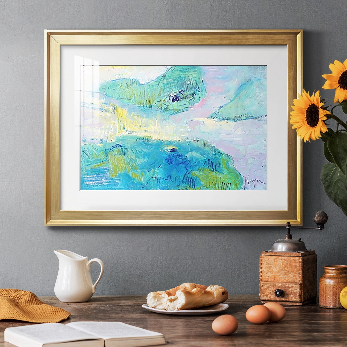 Smooth Sailing in the Heartland Premium Framed Print - Ready to Hang