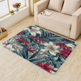 thumbnail image 1 of Hawaiian Flower Rug 4x6 Area Rugs for Bedroom Living Room, Tropical Floral Area Rug, Botanical Leaf Carpet Machine Washable Non-Slip Rug, Soft Low Pile Area Rug, Indoor Decorative Rugs G&n76, 1 of 1