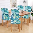 thumbnail image 2 of Yayeee 2 Pack Dining Chair Covers Stretch Parson Chairs Slipcovers Seat Protector, Vibrant Cat Pattern, 2 of 6