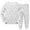 White, variant on WOYY Toddler Boys Easter Pajamas DIY Hand Painted Long Sleeved Top Pants 2Pcs Homewear Set