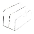 thumbnail image 2 of Clasificador de correo acrílico, soporte , liviano, organizador de escritorio de stand moderno para cartas de cuaderno de escritorio, 2 of 9