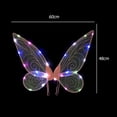thumbnail image 3 of Alas De Hada Mariposa Alas de hadas de mariposa LED Dress Up Angel Party Wing para mujeres niños niña (rosa B) Tmvgtek libre de BPA, 3 of 8