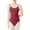 Wine, variant on QHFBli Ballet Leotards for Women, Backless Camisole Bodysuit With Adjustable Straps, Full Lining Dancewear