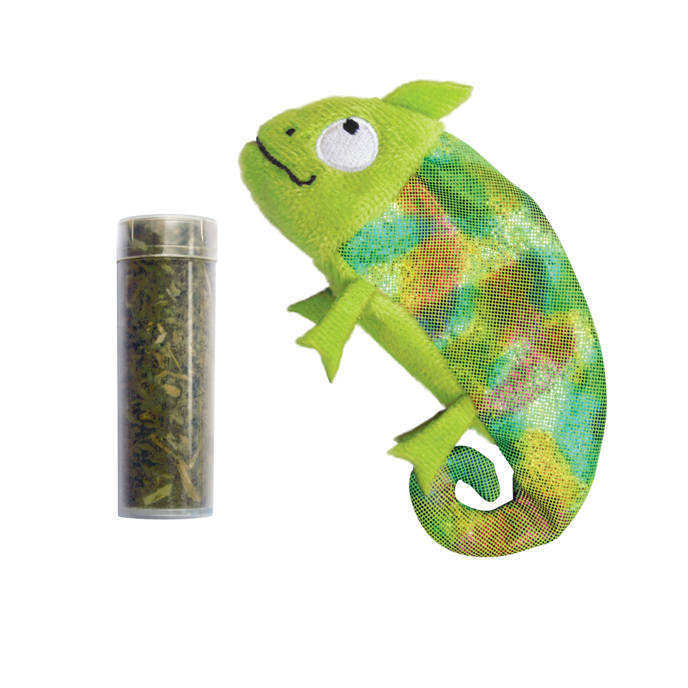 KONG® Refillables Critter Collection,  Catnip Cat Toy With Tube of KONG Premium North American Catnip, Chameleon