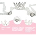 thumbnail image 5 of HQREA Dog Birthday Outfits Dress with Crown Pet Cat Tutu Skirt Party Wedding Dress Princess Costume for Small Dogs, 5 of 5