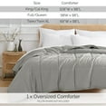 thumbnail image 2 of Southshore Fine Living, Inc. California/King Size Comforter, Pet Hair Resistant Bedding, Steel Grey, 2 of 9