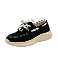 thumbnail image 2 of Willtoo Women's Low Top Canvas Shoes Lace Up Sneakers Lightweight Casual Walking Shoes Comfortable Soft Sole Non Slip Orthopedic Sneakers, 2 of 4