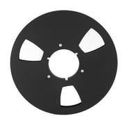 1/4 10.5 Inch Empty Tape Reel 3 Holes Universal Sound Tape Takeup Reel for Recording Open Reel Takeup Reel Machine Black