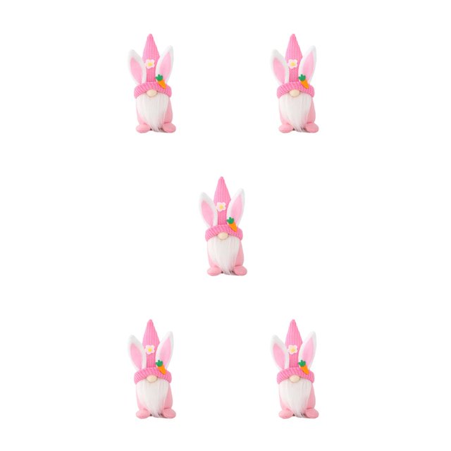 Moyic Decoraciones de Pascua Muñecas de conejito Suministros de fiesta de primavera Diseño de escena interior al aire libre Oreja de conejo Type2 NO2