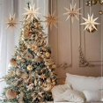 thumbnail image 4 of 9-Pointed 12 Inch Paper Star Lanterns Christmas Decorations 5PCS, Kizozo Hanging Paper Stars Christmas Ornaments for Indoor/Outdoor Windows, Christmas, 4 of 4