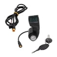 thumbnail image 3 of Lipstore Electric Bike Lock Digital Display Ignition Plug Handlebar Control Lock Power Switch Waterproof Sturdy PP Material Suitable for Recreational Activities and Touring Lock with Cable, 3 of 8