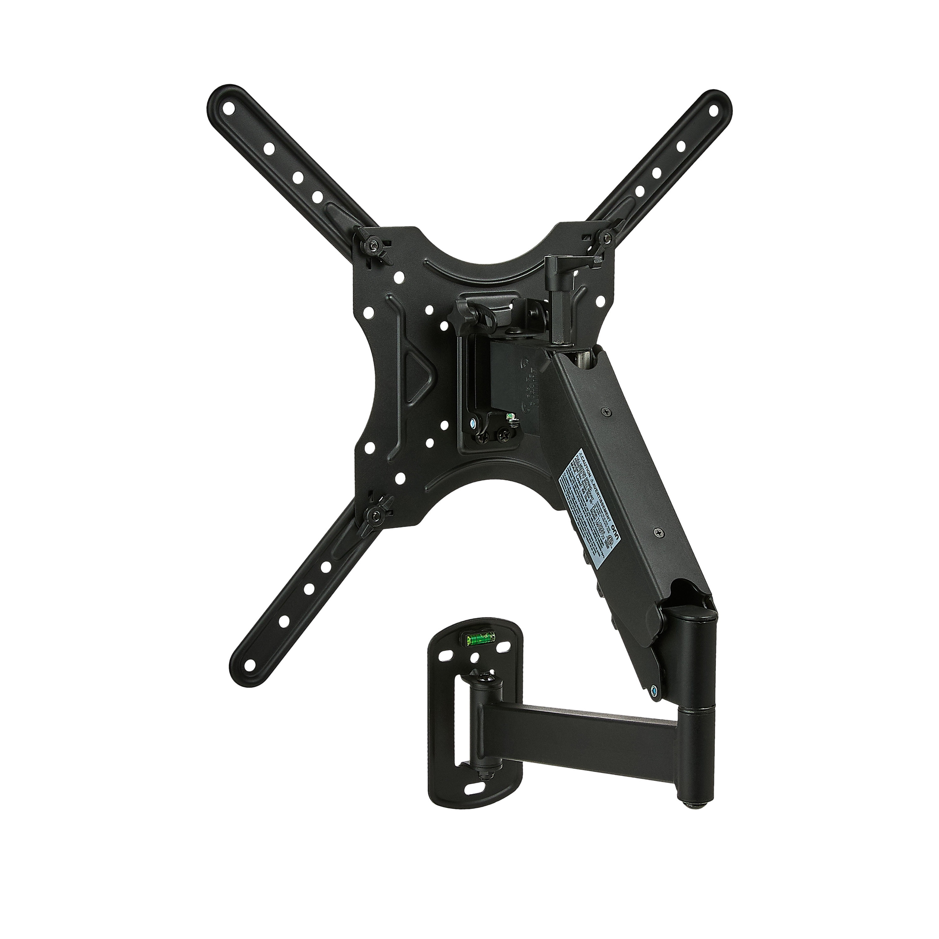 onn Spring Assisted Full Motion Mount for 24" to 65" TVs, ETL Listed, Holds upto 66 lbs