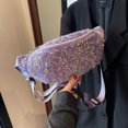 thumbnail image 5 of BLEEUS Women Bag Women Fanny Pack Pu Leather Sequin Coin Purse Single Shoulder Bag Chest Bag, 5 of 10