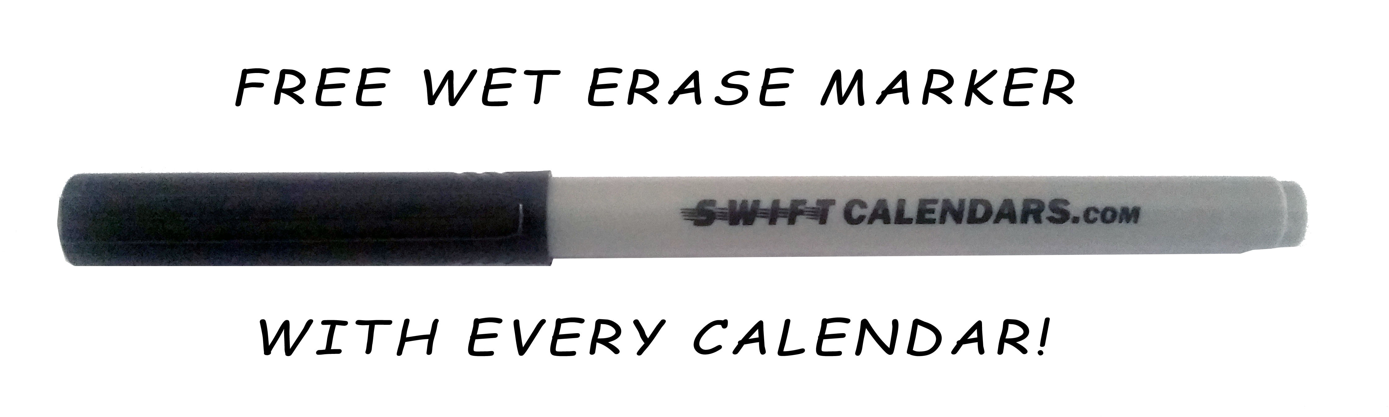 SwiftGlimpse 48" x 72" Yearly 2026 Wall Calendar, Erasable, Reversible, Horizontal-Vertical, Navy