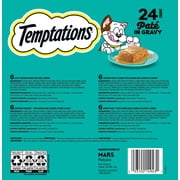 Temptations Pate in Gravy Variety Pack Adult Wet Cat Food, 3.5 oz Trays, Pack of 24