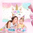 thumbnail image 4 of Fondo de vinilo para fiesta de cumpleaños con diseño de unicornio, 180 x 120 cm, 4 of 6