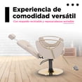 thumbnail image 2 of SILLON BARBERIA SALON DE  BELLEZA HIDRAULICA  RECLINABLE FERRARA BEIGE, 2 of 6