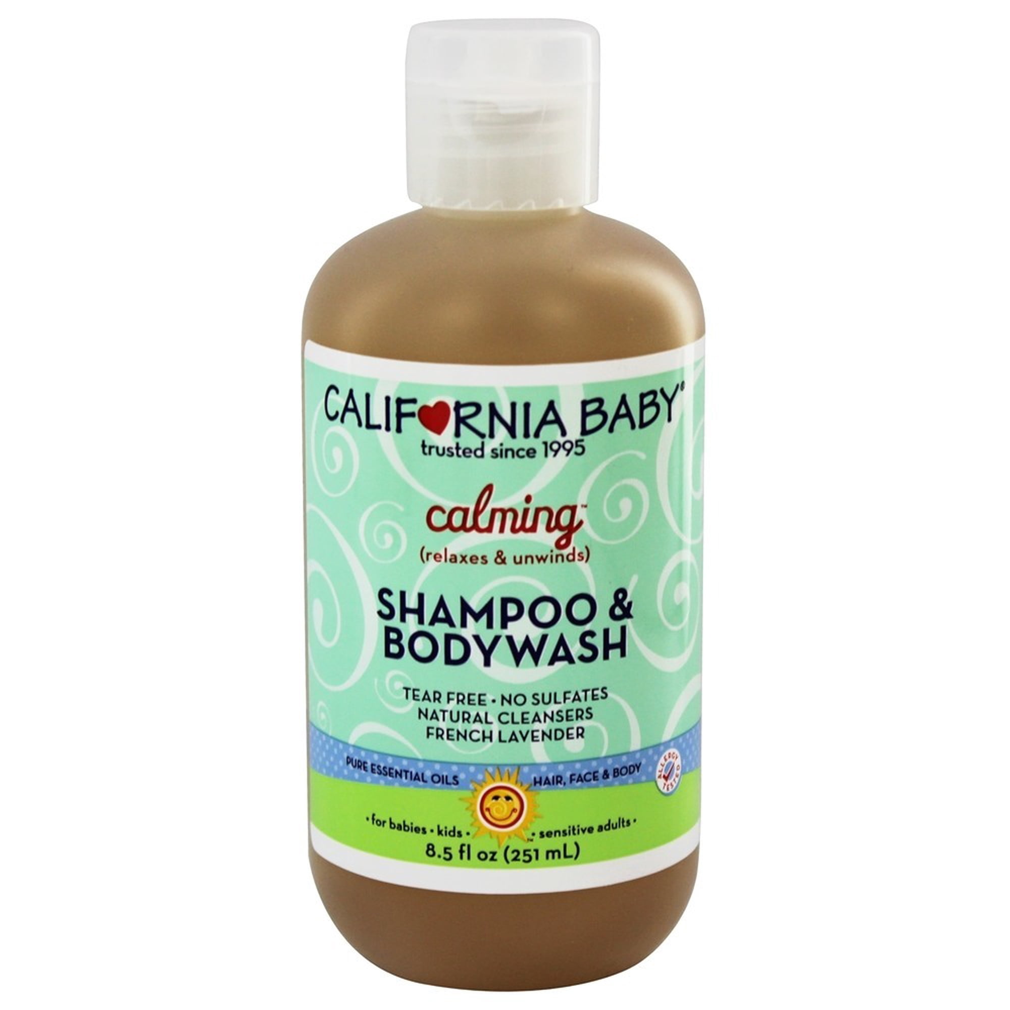 California Baby Calming French Lavender Shampoo & Bodywash, 8.5 fl oz