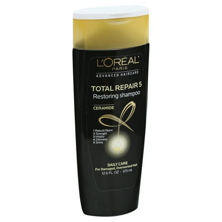 L'Oreal Paris Elvive Total Repair 5 Repairing Shampoo, 12.6 fl.