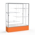 thumbnail image 2 of Waddell 375WB-BZ-BK Spirit 60 x 72 x 16 in. Black Base Floor Display Case with 5 ft. Length, White Back - Dark Bronze, 2 of 7