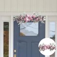 thumbnail image 4 of Ganfancp Christmas P-Ink Christmas Flower Electroplating Ball Snow Frost Flocking Pe Pines Needle Vines Ring Wreath Rattan Rebajas Flash Deals 1X Decoración Navideña En El Dintel, 4 of 6