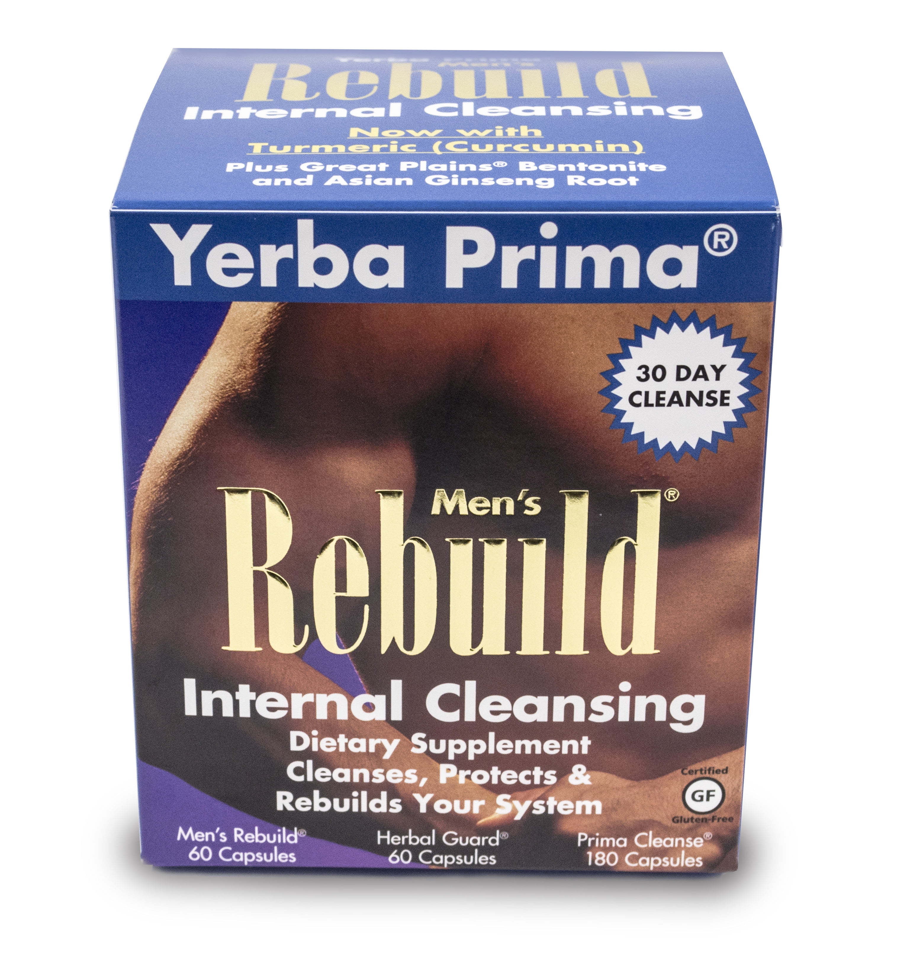 Yerba Prima Men's Rebuild Cleansing System Capsules, 60 Ct