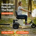 thumbnail image 6 of SuperHandy 48V Motorized Trailer Trolley - Electric, 1 Seater, 2600 lb Towing, 350 lbs Load Cap for Warehouse, 6 of 10