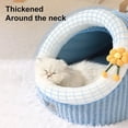 thumbnail image 3 of Winter Cozy Pet House Cats Soft Nest Kennel Sleeping Cave Cat Dog Kitty Warm Thickening Tents Bed For Small Medium Dogs Cats ShopWise Round, 3 of 8