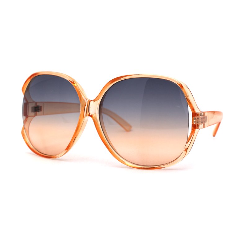 Womens Extra Oversized Round Designer Fashion Exposed Lens  display picture 1