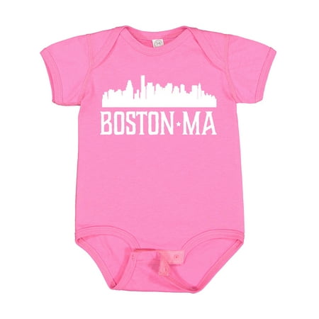 

Inktastic Boston Massachussetts Skyline Gift Baby Boy or Baby Girl Bodysuit