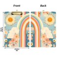 thumbnail image 5 of FORMRS Acrylic Clipboard with Low Profile Clip Standard A4 Letter Size, 12.5" x 9", Beige Rainbow Clouds, 5 of 8