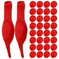 thumbnail image 2 of KAKOWELY 100 globos de látex rojos con cola de enlace para bodas, cumpleaños, fiestas, decoración impresionante, globo de látex rojo con diseño de cola, accesorios para fiestas., 2 of 5