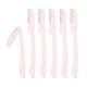 thumbnail image 1 of 6 maquinillas de afeitar para cejas para mujeres, maquinilla de afeitar facial plegable, recortadora de cejas de acero inoxidable, herramienta de nivelación rosa, 1 of 1